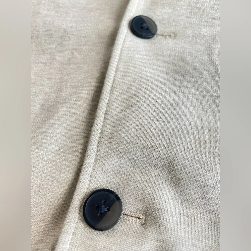 artefact/ Heathered Tan Beige Jersey Unlined 2 Button Blazer Jacket 2XL Wedding